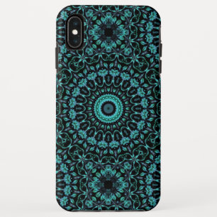 Dark Turquoise Floral Mandala Case-Mate iPhone Case