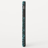 Dark Turquoise Floral Mandala Case-Mate iPhone Case (Achterkant/links)