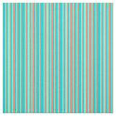 Dark Turquoise, Salmon & Aquamarine Pattern Stof (Swatch)