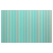 Dark Turquoise, Salmon & Aquamarine Pattern Stof (Fat Quarter)