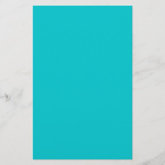 Dark Turquoise Stationery Briefpapier (Voorkant)