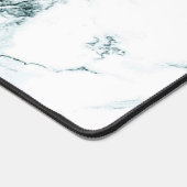 Dark Turquoise Vein Marble Look Gaming Page Bureaumat (Hoek)