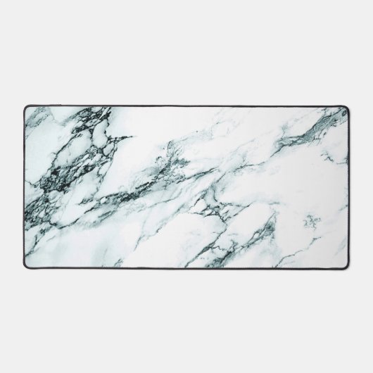 Dark Turquoise Vein Marble Look Gaming Page Bureaumat (Voorkant)