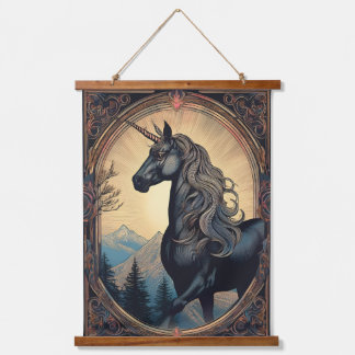 Dark Unicorn Nouveau Hangend Wandkleed