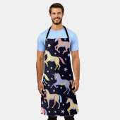 Dark unicorn pattern. Seamless unicorn and star de Schort (Gedragen)