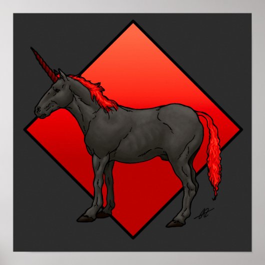 Dark Unicorn Poster (Voorkant)