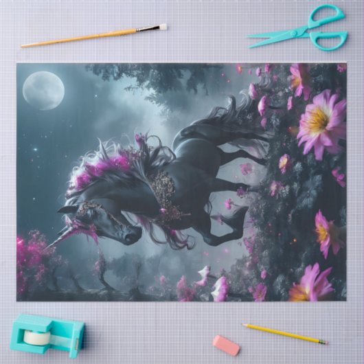 Dark Unicorn Tissuepapier (Craft)
