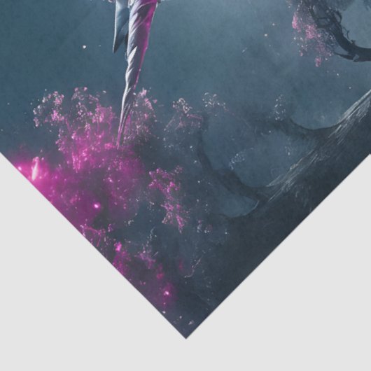 Dark Unicorn Tissuepapier (Detail)