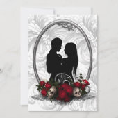 Dark Union Vampire Gothic Wedding Invitation Kaart (Voorkant)