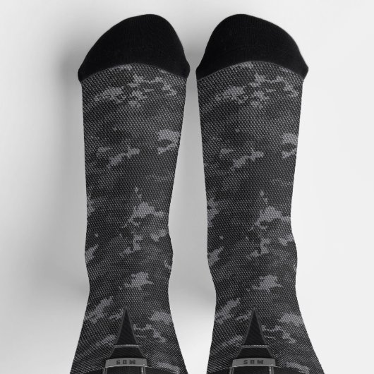 Dark Urban Camouflage Monogram Grijs Camo Sokken (Top)