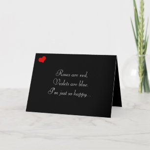Dark Valentijn Collectie: Rozen zijn rood Feestdagen Kaart