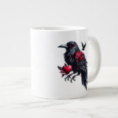 Dark Valentijn Crow met hart Grote Koffiekop (Voorkant rechts)