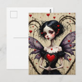 Dark Valentijn Fairy Briefkaart (Voorkant / Achterkant)