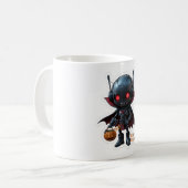 Dark Vampire Robot Halloween Spooky Sci-Fi Koffie Koffiemok (Voorkant links)