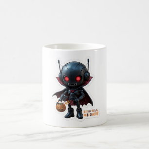 Dark Vampire Robot Halloween Spooky Sci-Fi Koffie Koffiemok