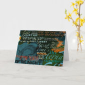 Dark van de Poëzie van de Liefde van de Citaten Kaart (Gele Bloem)