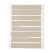 Dark Vanilla Brown Omwikkelbaar Adreslabel (Vel)