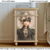 Dark Victorian Fashion, Feathers DX8L Decoupage Tissuepapier