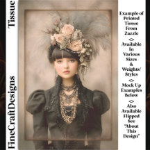 Dark Victorian Fashion, Feathers DX8R Decoupage