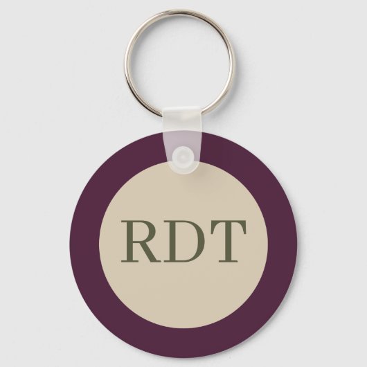 Dark Vintage Flowers Sleutelhanger (Achterkant)