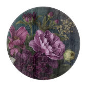 Dark Vintage Flowers Snijplank (Voorkant)