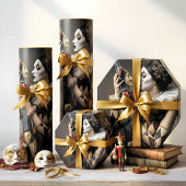 Dark Vintage Gothic Inpakpapier Vel