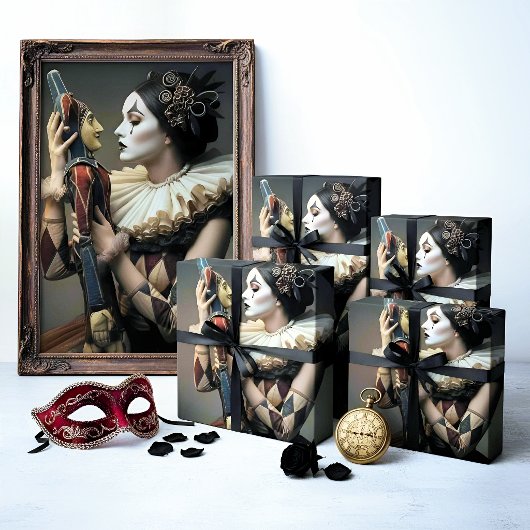 Dark Vintage Gothic Inpakpapier Vel