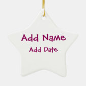 Dark Vissen Girl Keramisch Ornament (Achterkant)