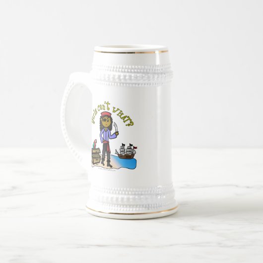 Dark Vrouw Pirate Bierpul (Voorkant links)