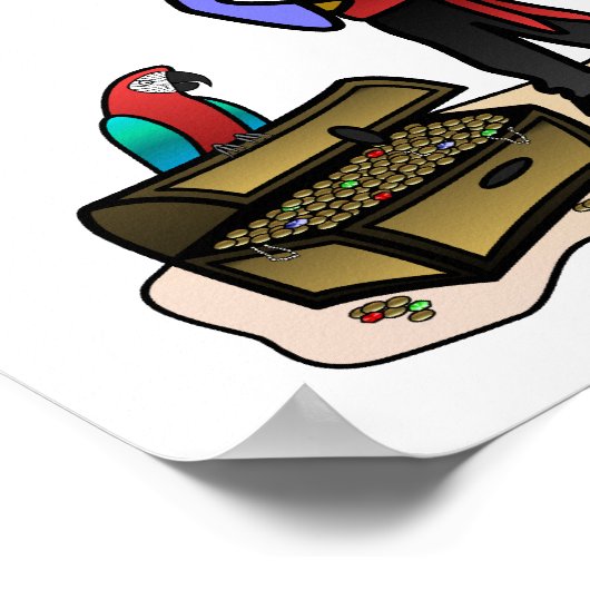 Dark Vrouw Pirate Poster (Hoek)