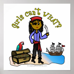 Dark Vrouw Pirate Poster