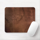 Dark Walnut Plywood Mousepad Muismat (Met muis)