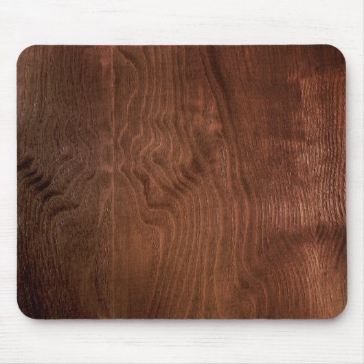 Dark Walnut Plywood Mousepad Muismat (Voorkant)
