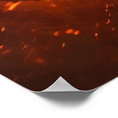 Dark Warrior Princess op Black Horse - Fantasy Cas Poster (Hoek)