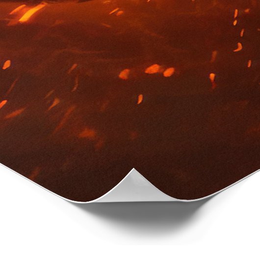 Dark Warrior Princess op Black Horse - Fantasy Cas Poster (Hoek)