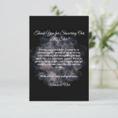 Dark Waterverf Celestial Baby Boy Baby shower Bedankkaart (Staand voorkant)