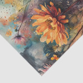 Dark Waterverf Flowers Decoupage Papier | Moody (Detail)