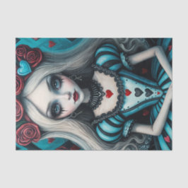 Dark Whimisical Gothic Alice Decoupage Papier