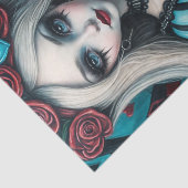 Dark Whimisical Gothic Alice Decoupage Papier (Detail)