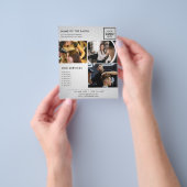 Dark White Marketing Fotoflyer voor Salon Flyer (Hand)