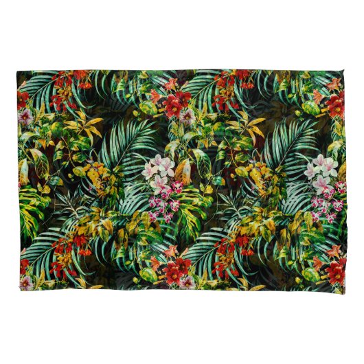 Dark wild exotic jungle kussensloop (Voorkant-Links)