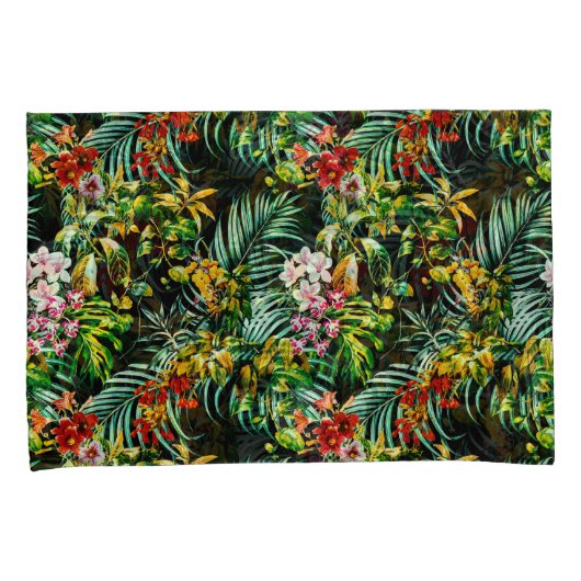 Dark wild exotic jungle kussensloop (Voorkant-Rechts)