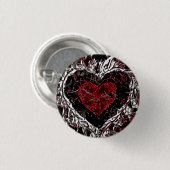 Dark Wild Heart Ronde Button 3,2 Cm (Voorkant /achterkant)