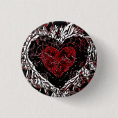 Dark Wild Heart Ronde Button 3,2 Cm (Voorkant)
