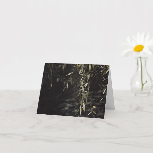 Dark willow tree Nature Sympathy Kaart (Kleine Plant)