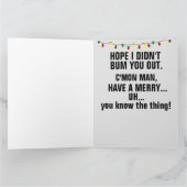 DARK WINTER FUNNY JOE BIDEN CHRISTMAS BIG CARD KAART (Binnen)