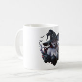 Dark Witch en vleermuizen Mok (Voorkant links)