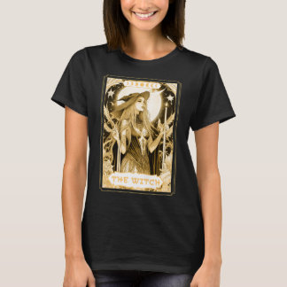 Dark Witch Tarot Kaart Magic Boho Mystic Celestial T-shirt