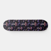 Dark Witchy Mushroom Butterfly Celestial Pattern Persoonlijk Skateboard (Horizontaal)