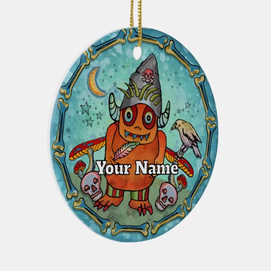 Dark Wizard Monster Keramisch Ornament (Rechts)